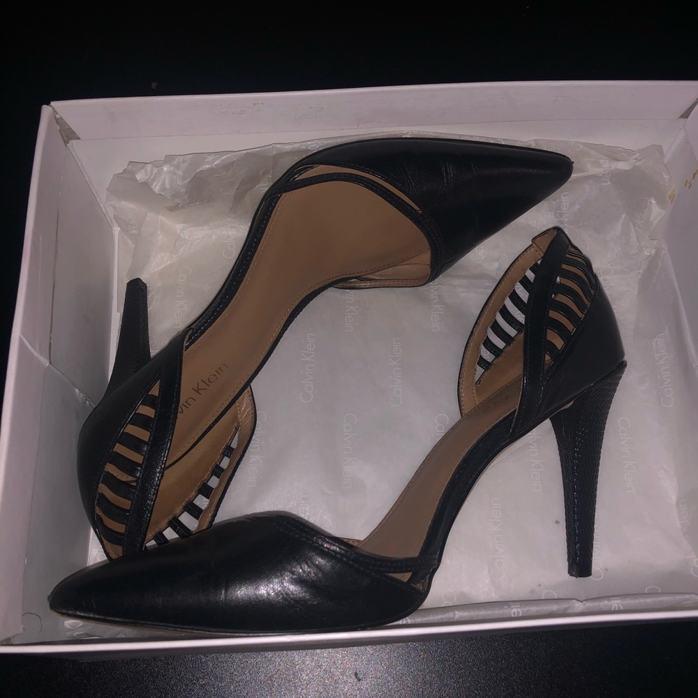 Calvin Klein leather heels